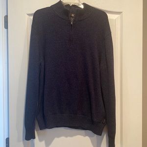 Calvin Klein Mens quarter zip sweater